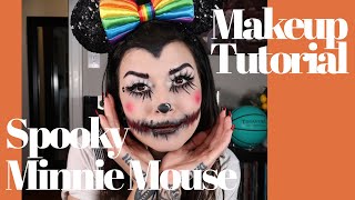 Spooky Minnie Mouse  How to Ideas  Celebrity Makeup Artist [upl. by Nebeur]