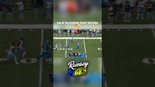 Kalif Raymond punt return TD 🔥😮‍💨 [upl. by Nosac]