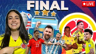 🔵ARGENTINA 🆚 COLOMBIA🟡 🏆FINAL COPA AMÉRICA 2024  REACCIÓN DE COLOMBIANA  EN VIVO 🔴 [upl. by Oram]