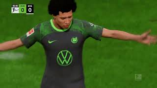 Gameplay FC 24  VfL Wolfsburg  Borussia Mönchengladbach  Bundesliga  20232024 [upl. by Rafferty]