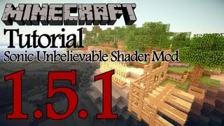 Minecraft 151 Tutorial Sonic Ethers Unbelievable Shader Mod GERMAN [upl. by Anelam973]