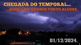 🔴⛈️URGENTE AGORA CHEGADA DO TEMPORAL NA GRANDE PORTO ALEGRE ÁS 22H [upl. by Karon]