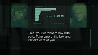 Pliskins Cardboard Box  MGS2 [upl. by Laughton515]