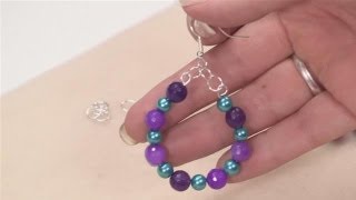 How To Make Hoop Earrings With Beads [upl. by Enirahtak]