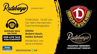 SCHWARZ GELB  Der DynamoPodcast Live vom CanalettoStadtfest Dresden [upl. by Irved637]