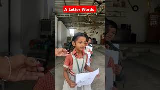 A Letter Wordsenglish words school education teacher viralvideo schooleducation 🌈😍 [upl. by Brenk934]