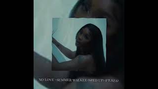 no love summer walker sped up ftsza [upl. by Oiraved]