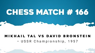 Mikhail Tal vs David Bronstein • USSR Championship 1957 [upl. by Ahsitak185]