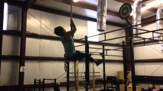 Gillian Ward Legless Weighted Rope Climb [upl. by Ecam]