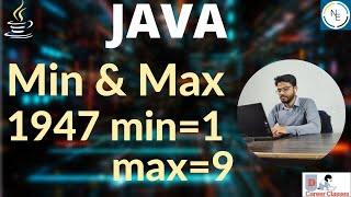 Smallest amp Largest Digit in a Number Java tutorial for beginnersJava in Hindi Java programming [upl. by Aubrey182]