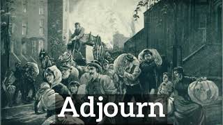 What is Adjourn  How to Say Adjourn in English  How Does Adjourn Look [upl. by Teiv847]