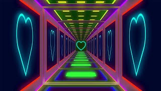 Heart Tunnel ǁ heart background video effects HD [upl. by Nosloc]