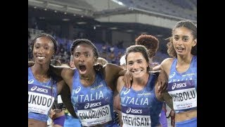 Atletica Mondiali di staffette Italia la 4x400 femminile conquista il bronzo [upl. by Drahcir]