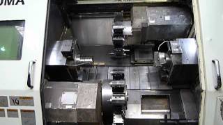 OKUMA LT15 M CNC Lathe Video 01 [upl. by Ahsemed]