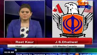 TV84 NEWS 032514 Part1 Interview with JS Dhaliwal US Media Canada [upl. by Drescher]