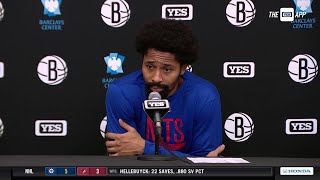 Spencer Dinwiddie describes challenges in loss to Celtics [upl. by Solberg]