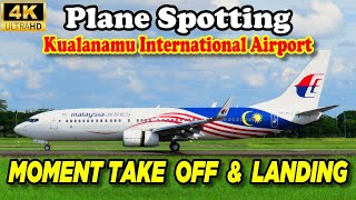 AMAZING  Lihat Pesawat Malaysia Airlines Takeoff amp Landing dari Dekat di Kualanamu Airport 4K [upl. by Edyaj]