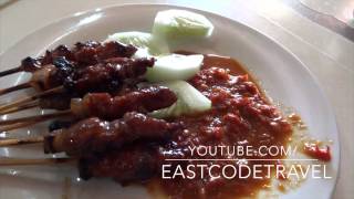 Sate Plecing Babi pork stay chili sauce Bali street food [upl. by Naryb35]