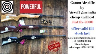 Canon Air Rifle 177 For Shooting cheap and best Air Rifle In India [upl. by Airdnola823]