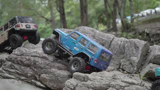 110th scale RC Rock Crawlers TRX4 Enduro SCX10 III River Bed Crawl [upl. by Irac284]