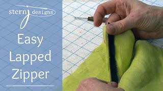 Easy Lapped Zipper [upl. by Onirefes]