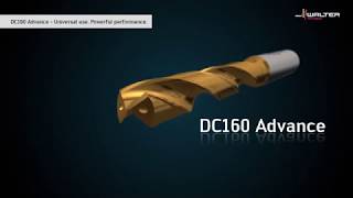 DC160 ADVANCE SOLID CARBIDE DRILL Can be used universally strong performance [upl. by Yrro]