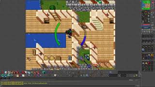 Tibia PK escape routes  Thais  The thieves guild quest door [upl. by Durward]