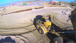 Coastal Reinforcement Netherlands  Katwijk aan Zee  Made by a Drone [upl. by Yorgerg]