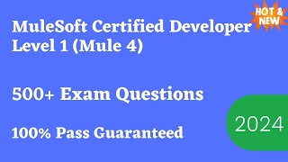 MuleSoft Developer MCD Level 1 Exam Dumps amp Questions 2024 [upl. by Yenot]