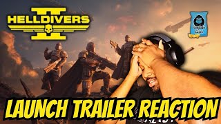 Helldivers 2  Launch Trailer Reaction [upl. by Kilk361]