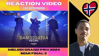 MGP 2024  KEIINO  Damdiggida Live performance  Reaction [upl. by Arriec554]