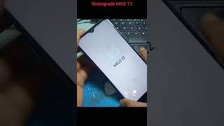 downgrade miui 13 to miui 12 [upl. by Nylesor]