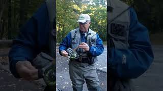 How to Use the Fishing Vest Rod Holder Fly Fishing Tip [upl. by Akitnahs132]