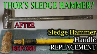 Thors Sledge Hammer Handle Replacement of Sledge Hammer From Engineering Plastic to GI Pipe [upl. by Shanley]