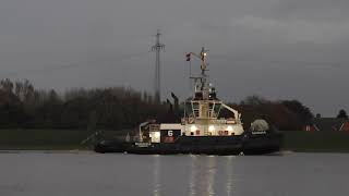 AIDA cosma  Ems River conveyance the Tugboats are underway to Meyer Werft LIVE [upl. by Kassandra330]