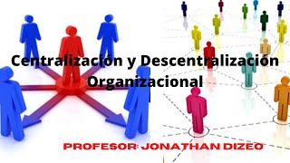 Centralización y Descentralización Organizacional [upl. by Frodin612]