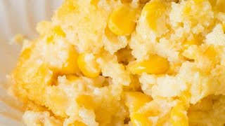 Easy Creamy Corn PuddingCorn CasseroleJiffy MixSo Good [upl. by Aldis]