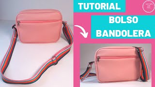 DIY CÓMO HACER UNA BANDOLERA  bolso bandolera  cartera bandolera [upl. by Atiruam76]