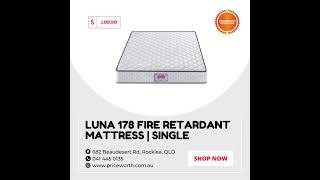 Luna 178 Fire retardant mattress Single [upl. by Favien145]