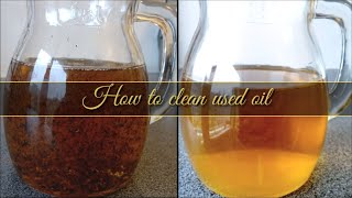 How can I Clean and Reuse Frying Oil The Easiest Way to purify  recycle your cooking oil [upl. by Arev]