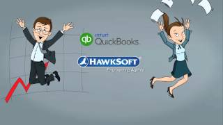 Hawksoft and QuickBooks integration explainer video by Doodle Video Production [upl. by Vanhomrigh]