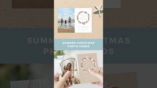 Beach Christmas Photo Cards 🏖️ beach christmas summer christmasinaustralia australia aussie [upl. by Miller]