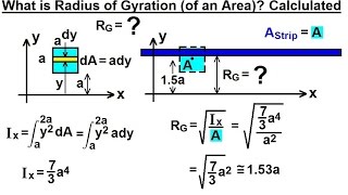 Mechanical Engineering Ch 12 Moment of Inertia 34 of 97 Radius of Gyration Calculated [upl. by Arabelle984]