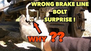 Stuck Brake Caliper  Seized Bleeder Removaland a Wrong bolt mystery [upl. by Gaylord]