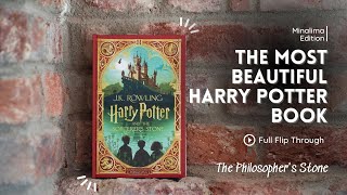 Harry Potter and the Philosophers Stone A Flip Through the Illustrated Edition  Minalima [upl. by Tankoos]