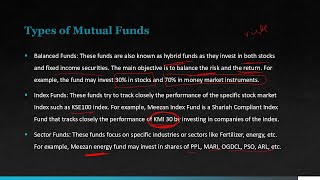 Types of Mutual Funds  Stage 1 Finance  Lecture 7 [upl. by Evadne581]