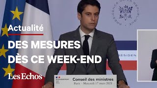 Covid  de nouvelles mesures dès ce weekend annonce Gabriel Attal [upl. by Anirad85]