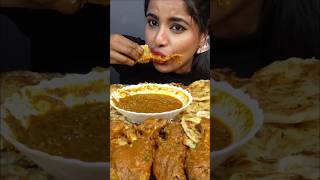 50 parotta eating challenge chicken curry asmr eating muckbangers [upl. by Jehu]