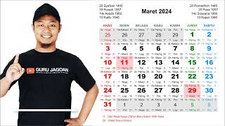 Kalender Maret 2024 [upl. by Armond]