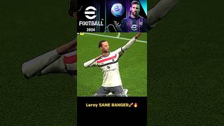 Sane Goalfootball fifa manchesterunited bayernmunich efootball longshot goals fcbarcelona [upl. by Ytirev]